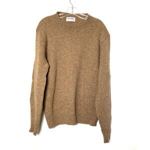 VINTAGE Puritan Thermax Sweater Mens XL Wool Blend Crewneck Brown Classic Luxury
